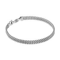 Bracciale Desmos Uomo in Argento RAIL W 19,5 - RAIL W 19,5
